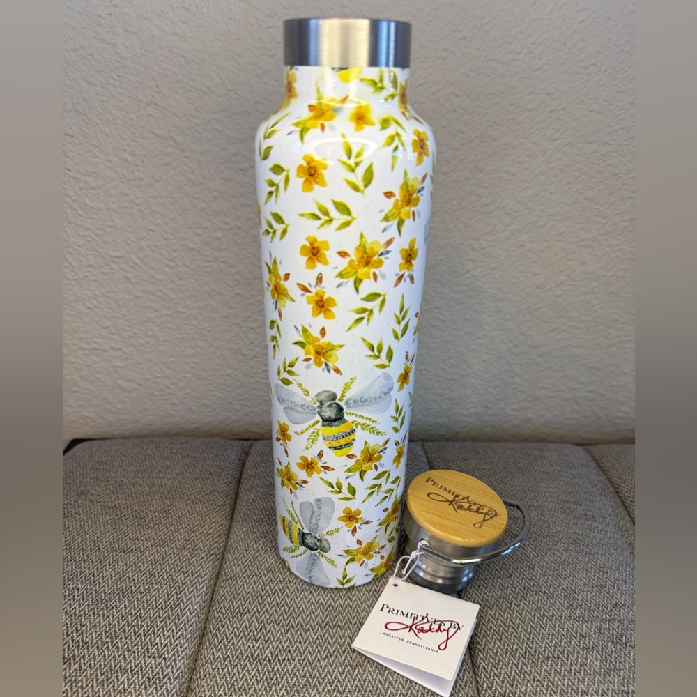 Stainless Steal Tumbler - Bee and Floral Design, 25oz — Primitives By Kathy - Picture 11 of 13
